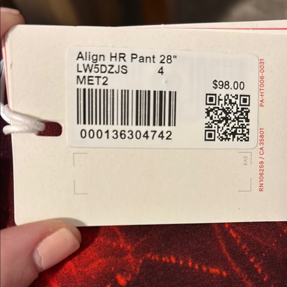 lululemon athletica Align HR Pant 28" - Vibrant Red